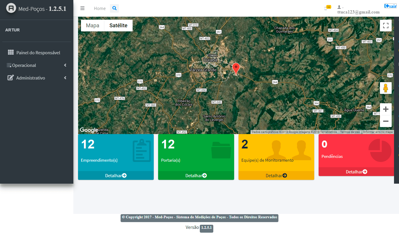 `pagina do sistema med-poços